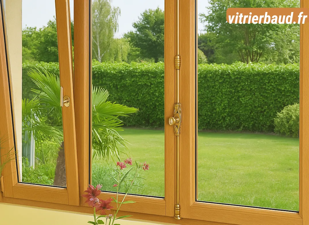 Installation de fenêtre en bois sur mesure Baud