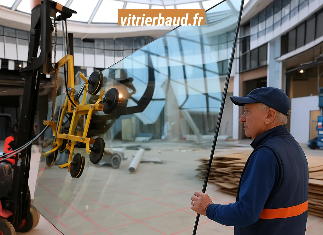 Remplacement de vitrine magasin Baud